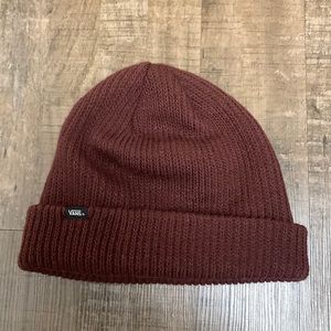 Burgundy Vans Beanie OS